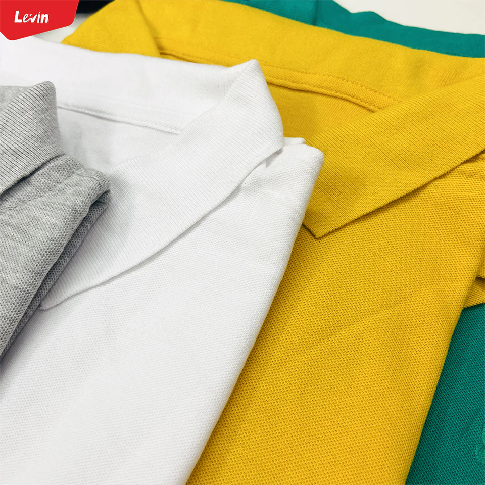 Mens Short Sleeve Regular & Relaxed Fit Pique Polo Cotton T-Shirt - Image 6