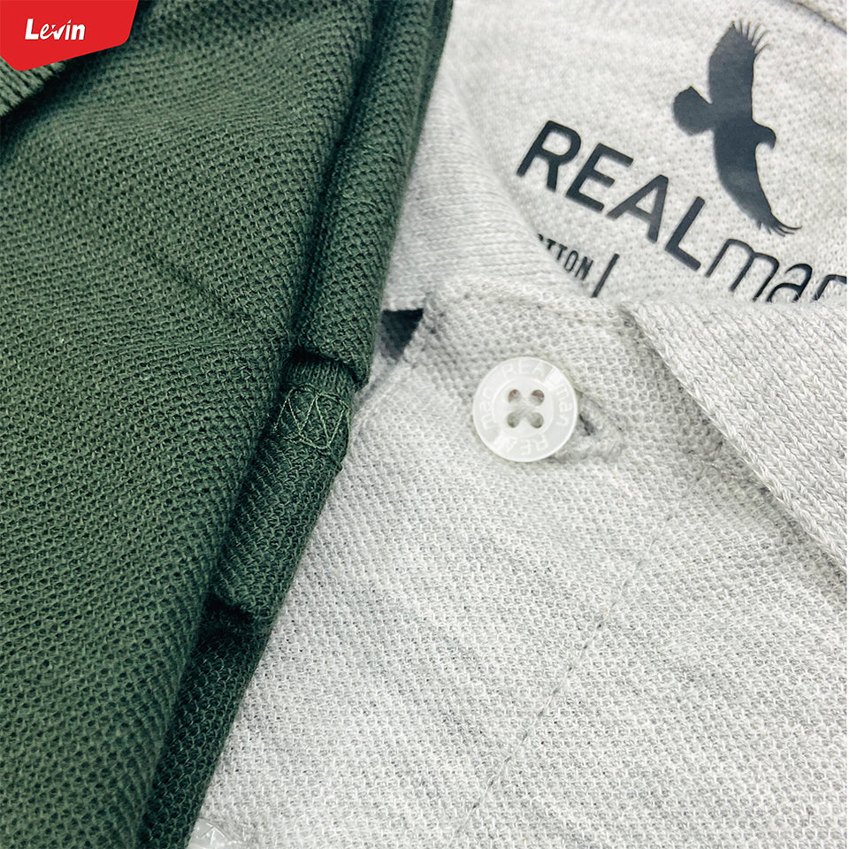 Mens Short Sleeve Regular & Relaxed Fit Pique Polo Cotton T-Shirt - Image 7