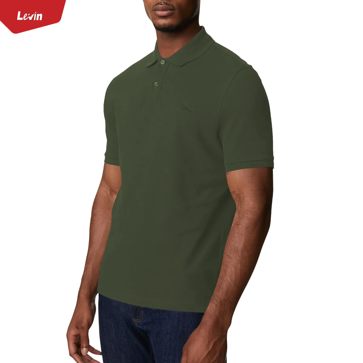 Mens Short Sleeve Regular & Relaxed Fit Pique Polo Cotton T-Shirt - Image 8