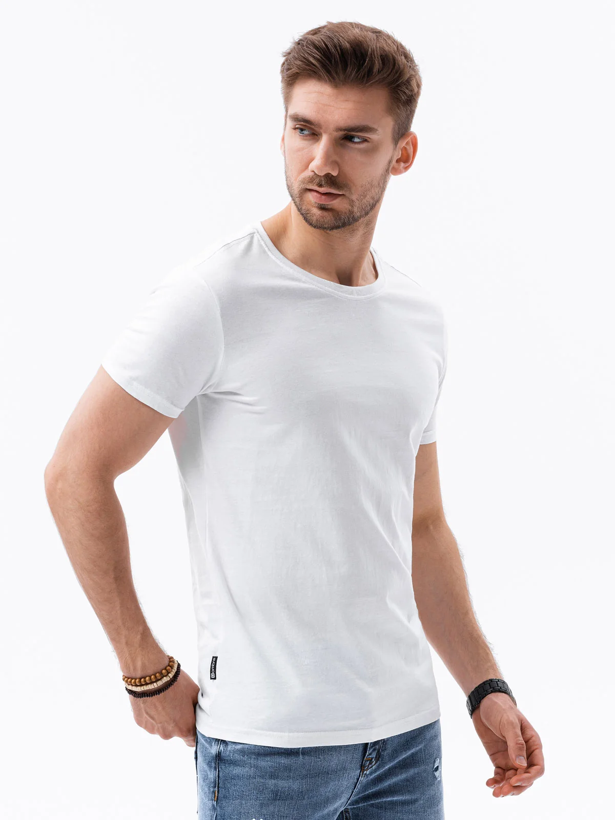Men's Short Sleeve Round Neck Cotton T-Shirt - Image 2
