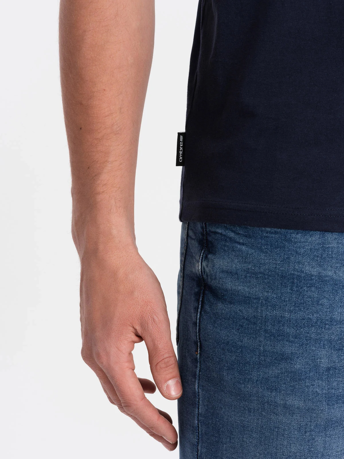 Men's Short Sleeve V-Neck Cotton T-Shirt - Image 31