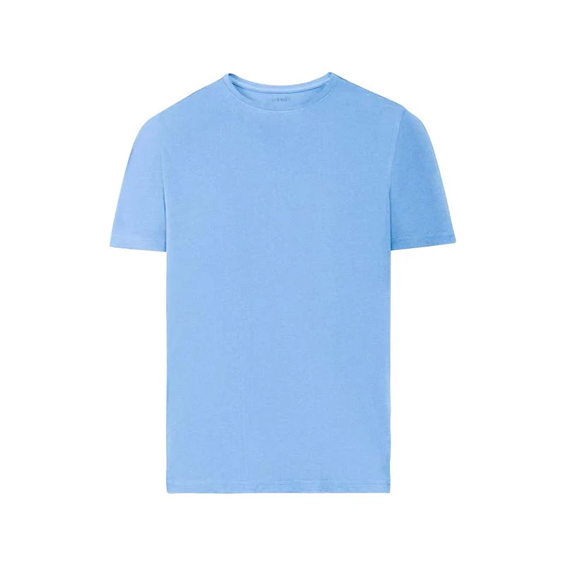 Men's Round Neck Ribbed Structure Cotton Vest T-shirt - Image 7