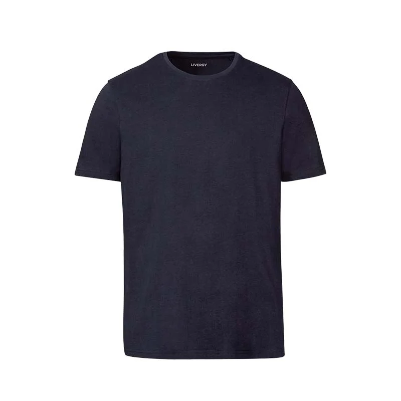 Men's Round Neck Ribbed Structure Cotton Vest T-shirt - Image 9