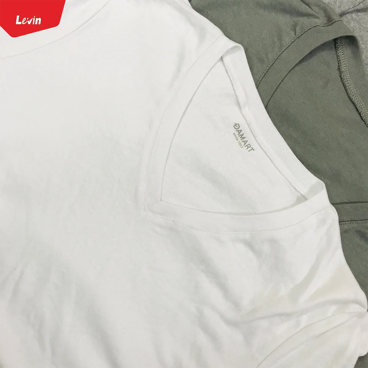 Mens V-neck Rib Structure Thermal Cotton Vest T-shirt - Image 10