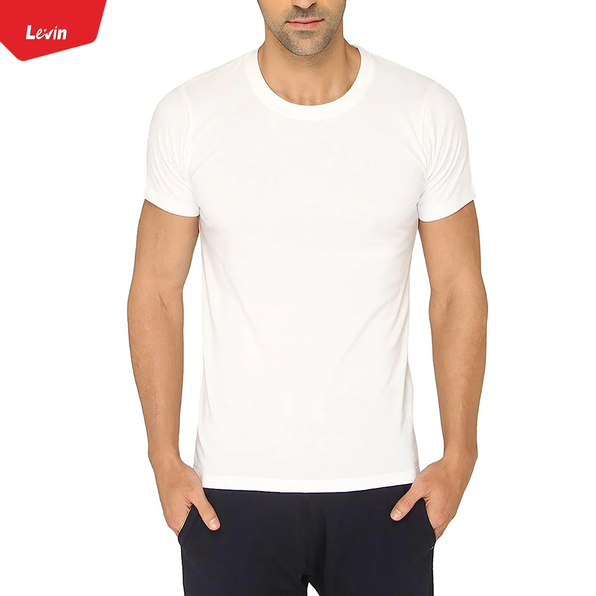 Men's Summer Friendly Casual Comfortable Cotton Crew neck T-shirt - Image 5