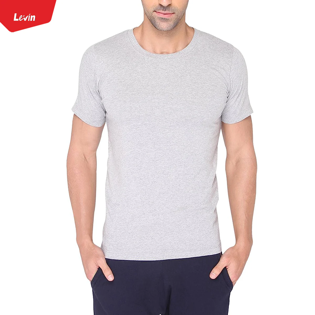 Men's Summer Friendly Casual Comfortable Cotton Crew neck T-shirt - Image 6