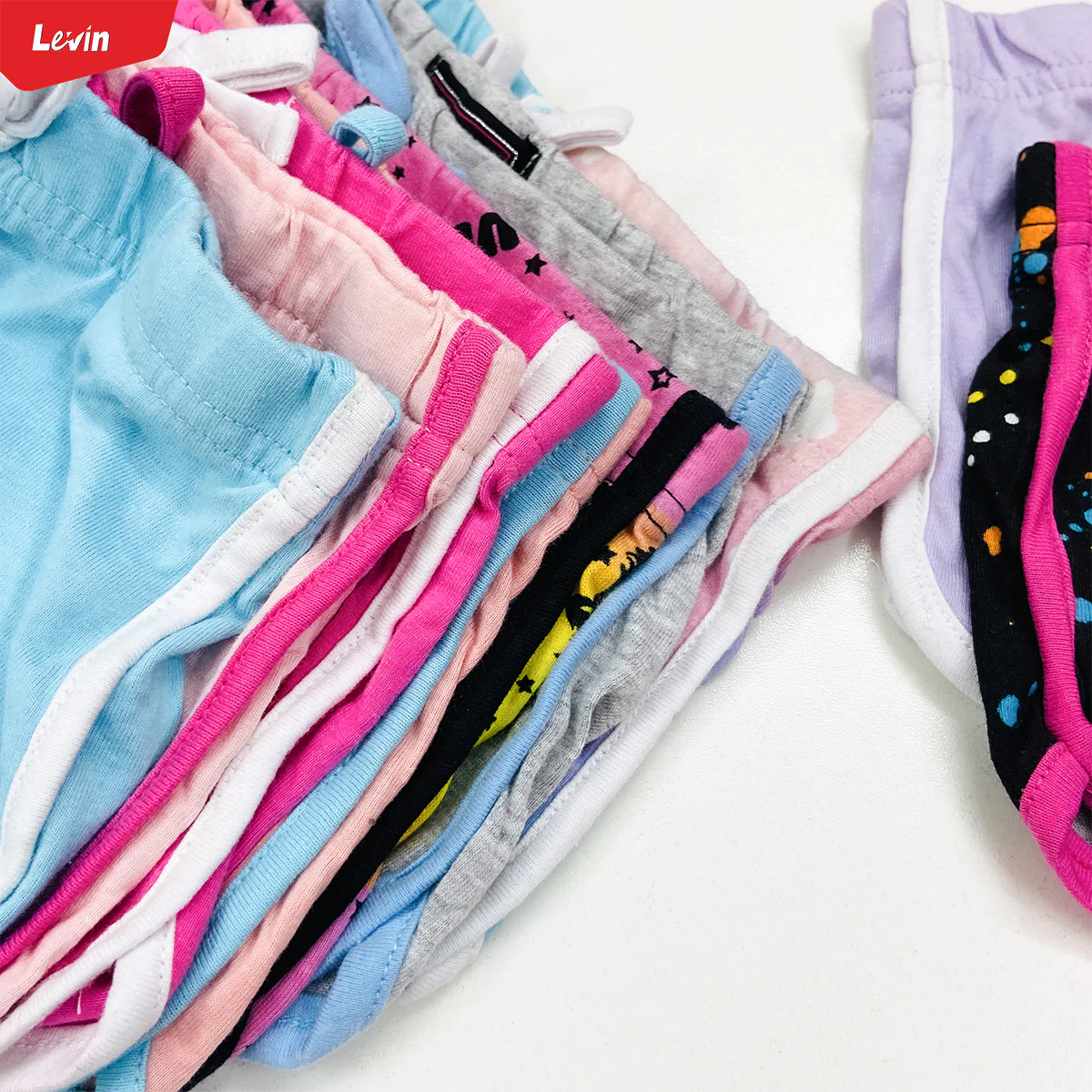 Toddler Girls Multicolor Cotton Summer Shorts - Image 7