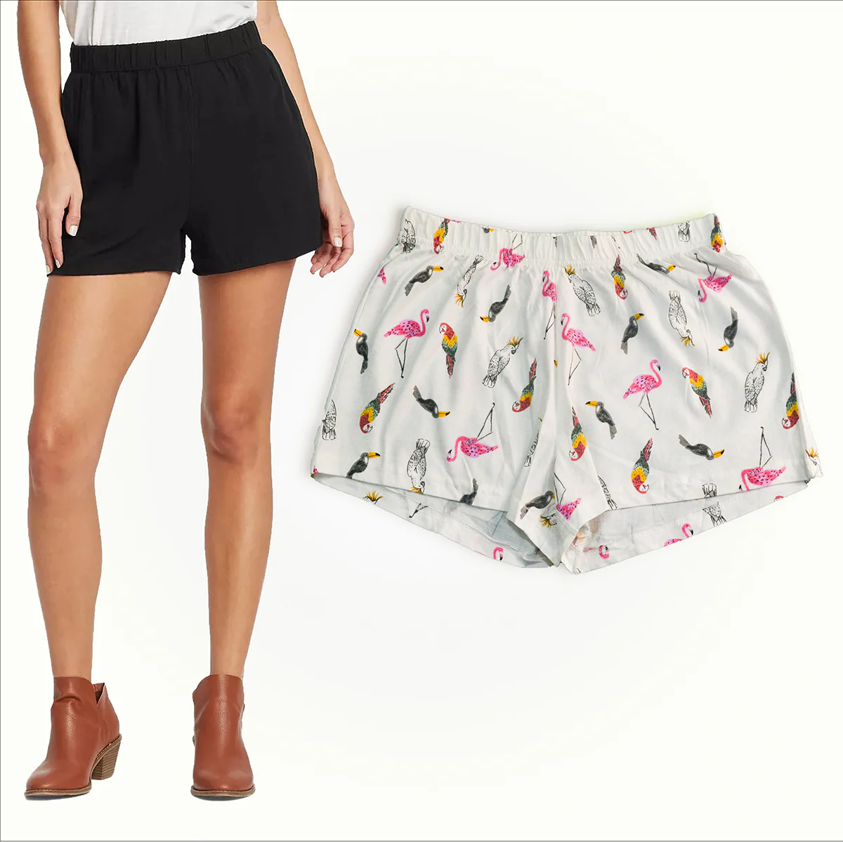 Multicolor Ladies Casual Summer Cotton Shorts - Image 5