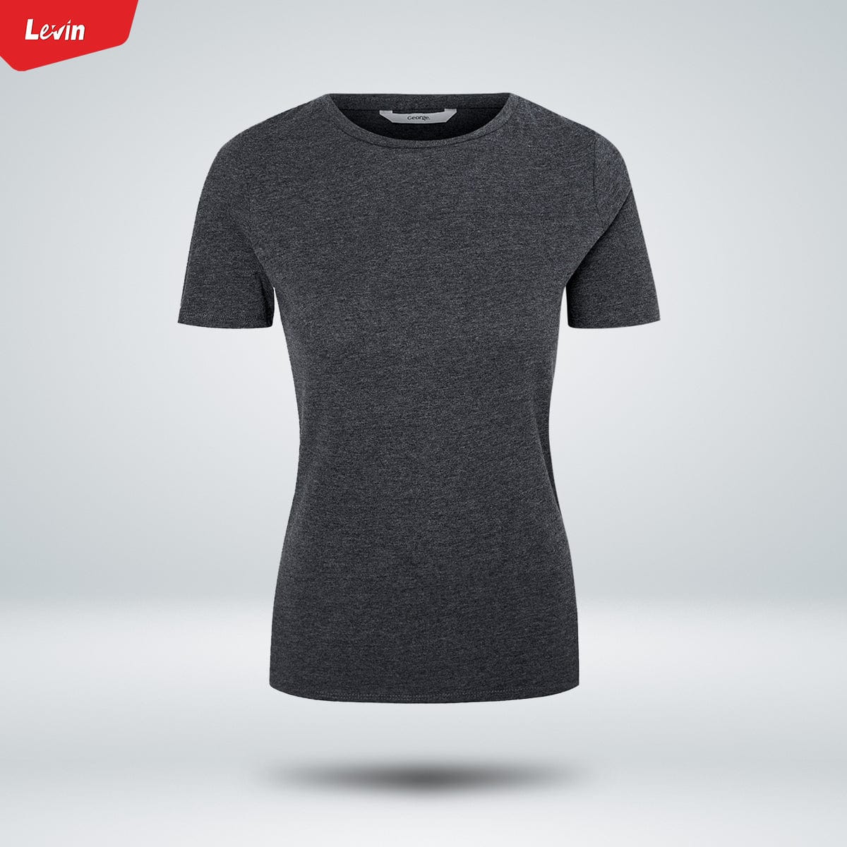 Multicolor Women's Plus Size Cotton Crew Neck T- Shirt - Image 3