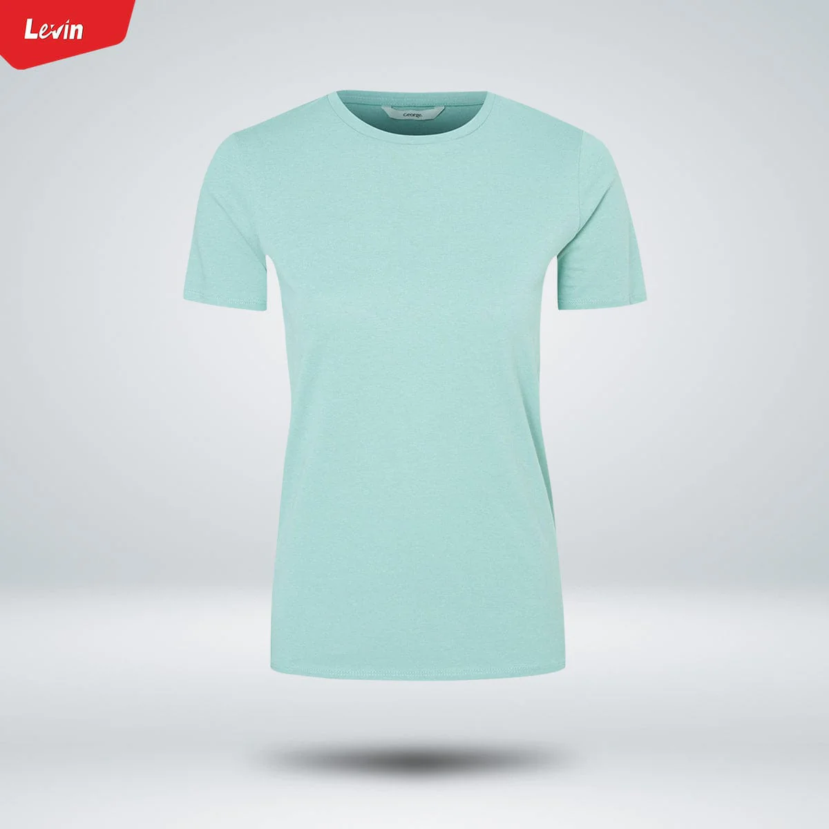 Multicolor Women's Plus Size Cotton Crew Neck T- Shirt - Image 4