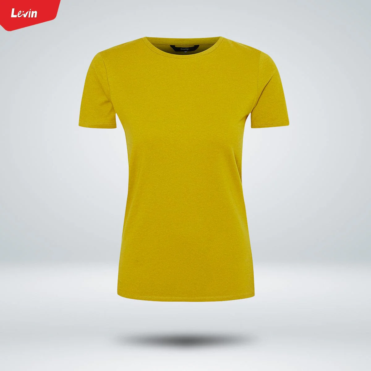 Multicolor Women's Plus Size Cotton Crew Neck T- Shirt - Image 5