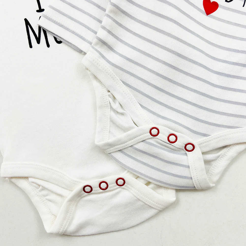 Pack of 2 Cute Printed Full Sleeve Baby Romper - Image 4