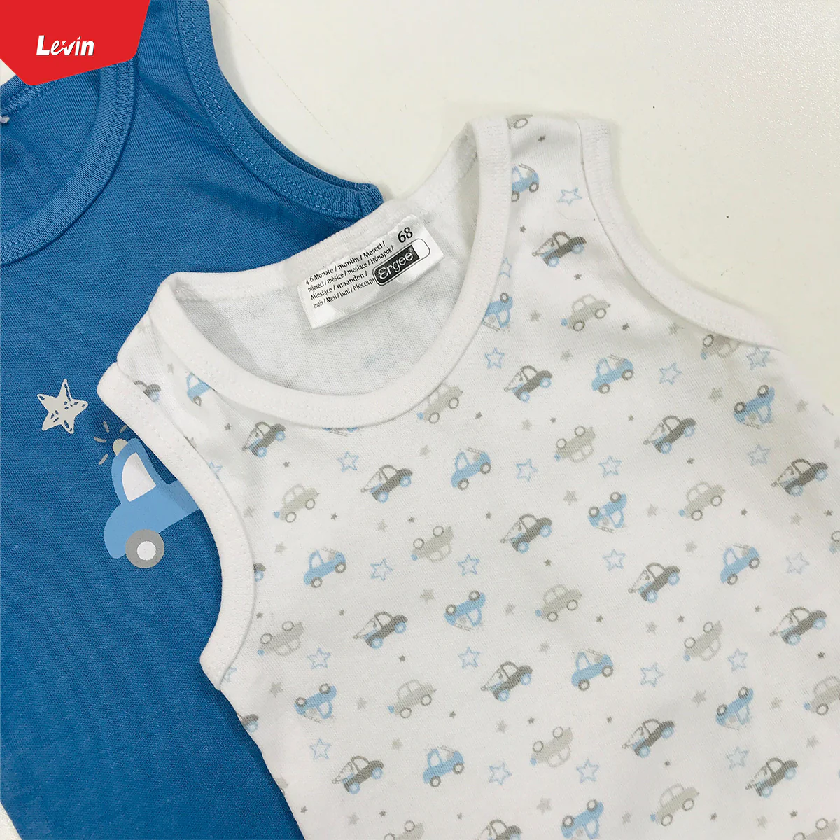 Baby Boys Sleeveless Cotton Romper - Image 4