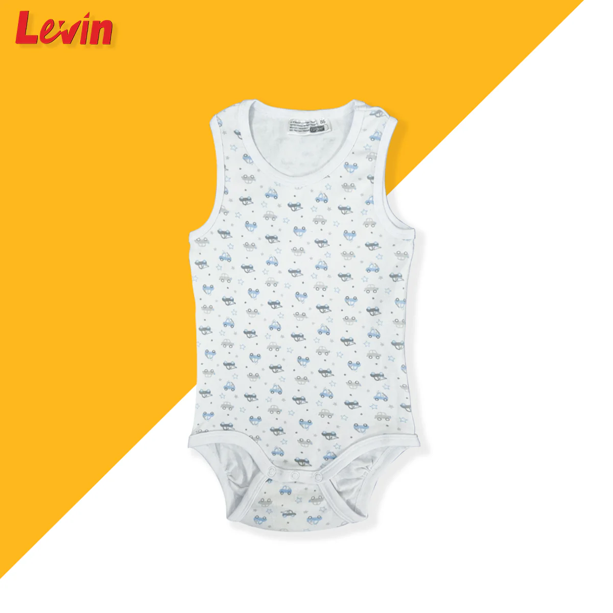 Baby Boys Sleeveless Cotton Romper - Image 6