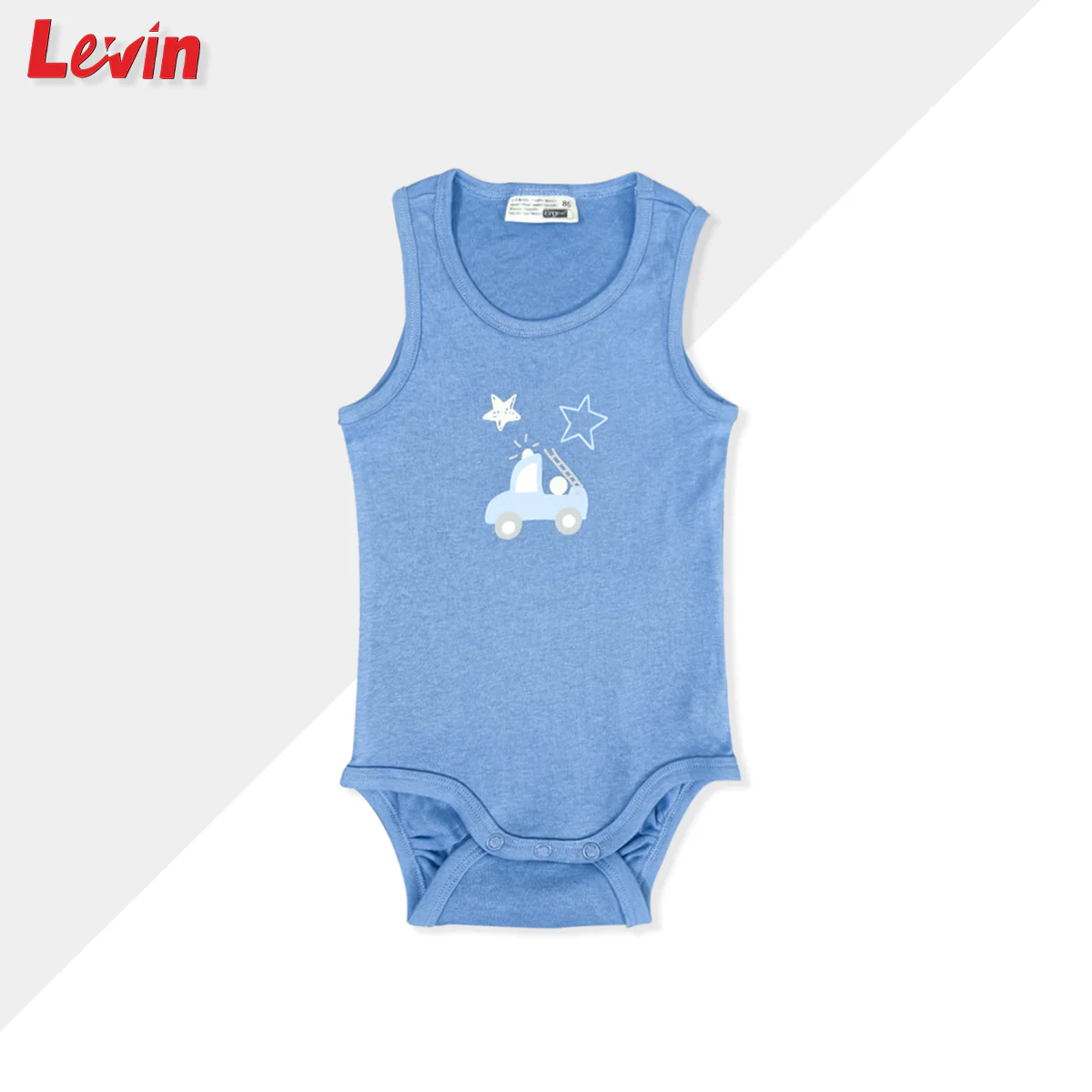 Baby Boys Sleeveless Cotton Romper - Image 7