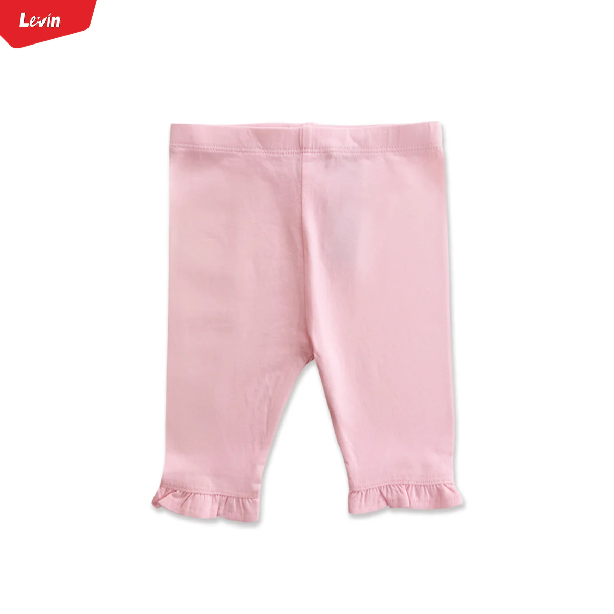 Pack of 2 Toddler Baby Girls 3/4 Cotton Ruffle Leggings - Image 13