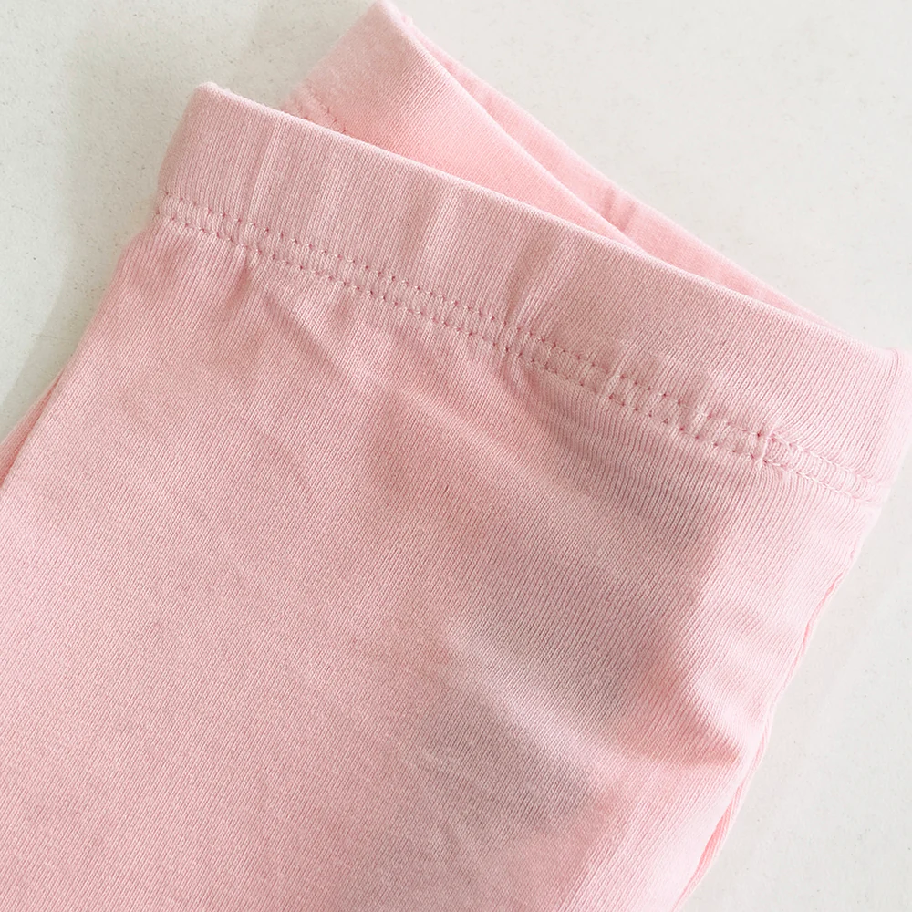 Pack of 2 Toddler Baby Girls 3/4 Cotton Ruffle Leggings - Image 6