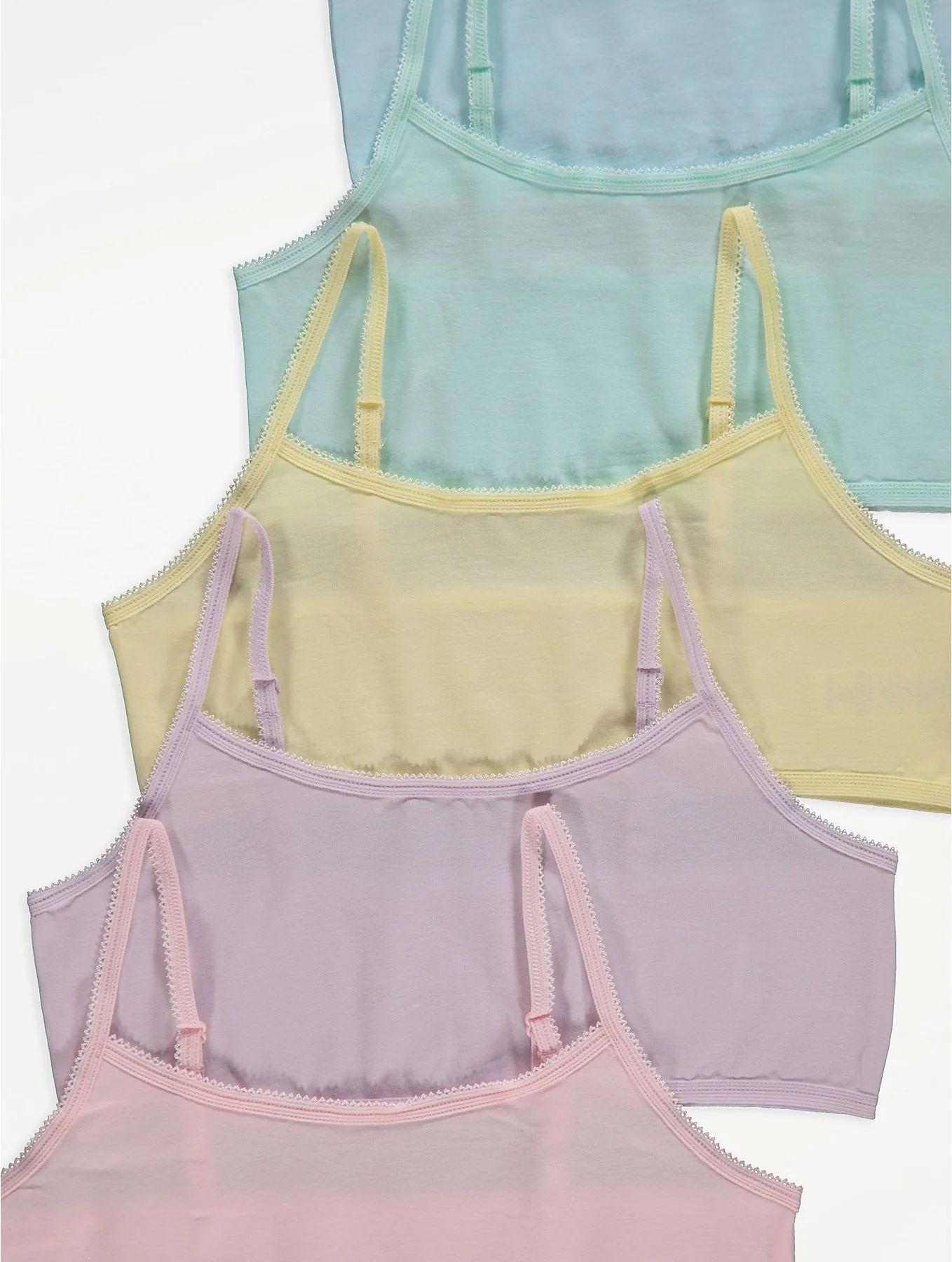 Pack of 3 Assorted Multicolor Girls Cotton Bra - Image 10