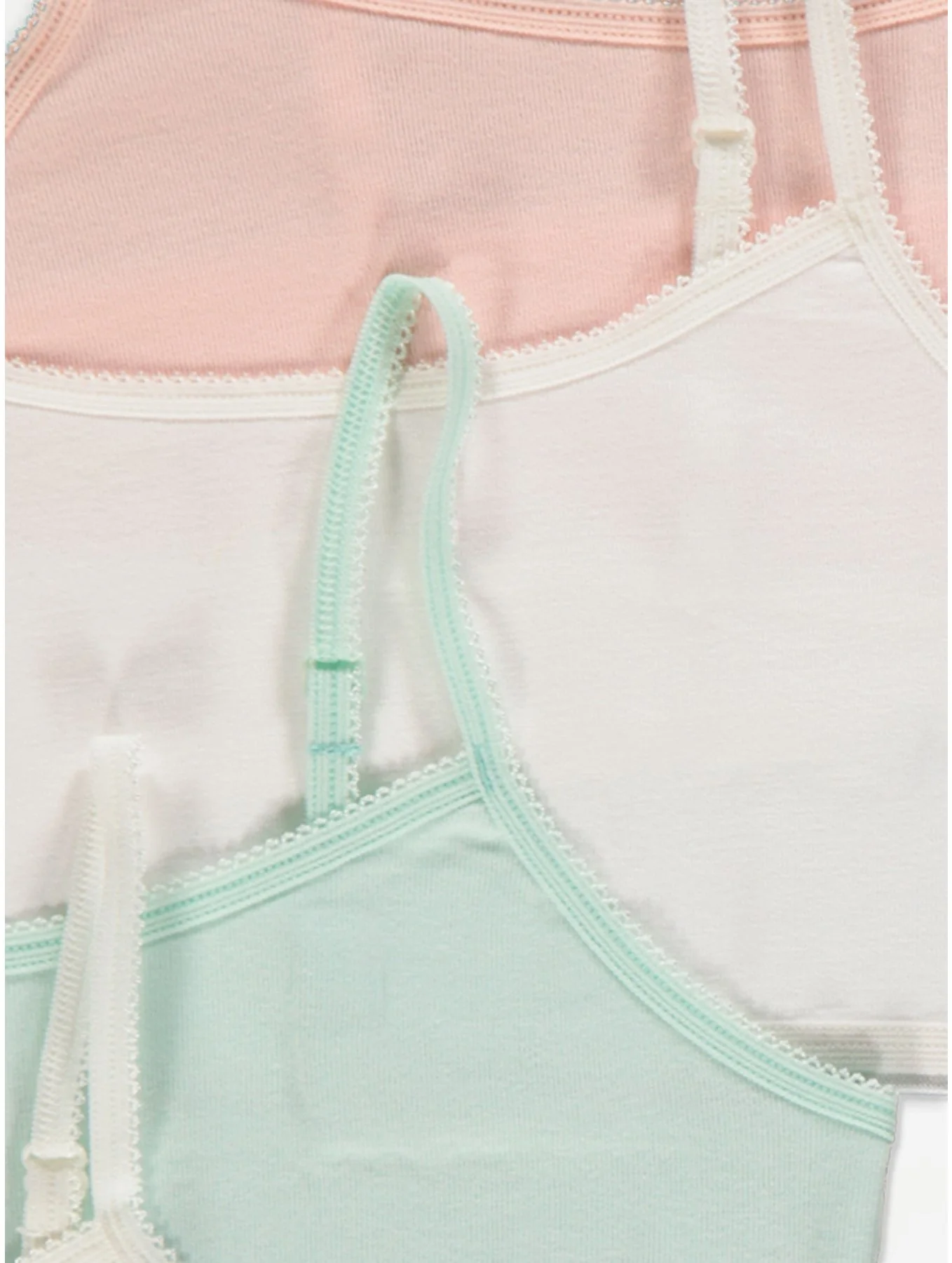 Pack of 3 Assorted Multicolor Girls Cotton Bra - Image 11