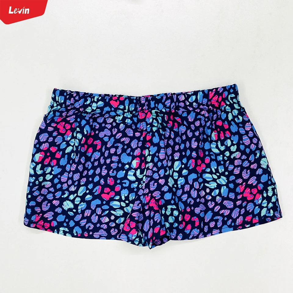 Teen Girl Floral Printed  Elastic Waist Beach Short - Image 11