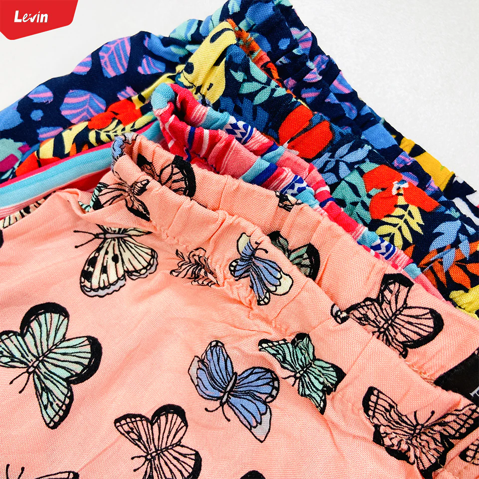 Teen Girl Floral Printed  Elastic Waist Beach Short - Image 13