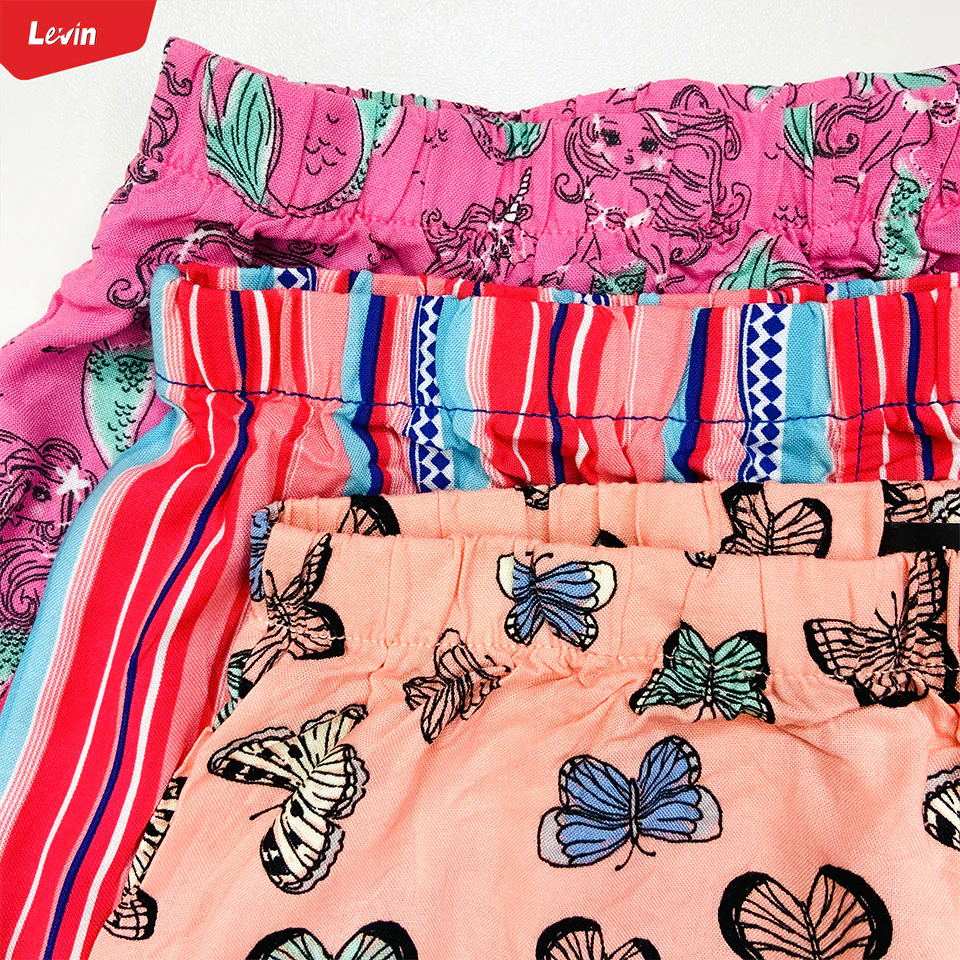 Teen Girl Floral Printed  Elastic Waist Beach Short - Image 15