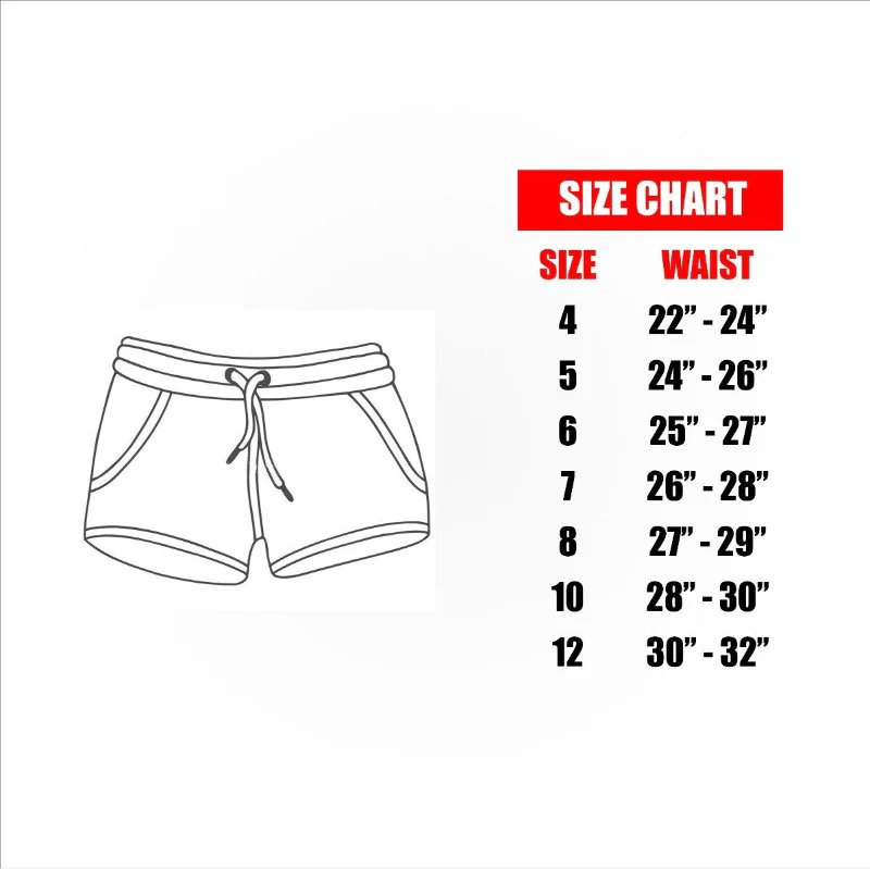 Teen Girl Floral Printed  Elastic Waist Beach Short - Image 4