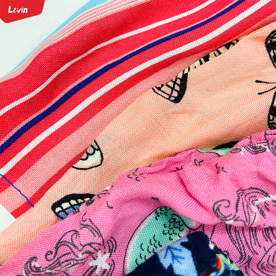 Teen Girl Floral Printed  Elastic Waist Beach Short - Image 5