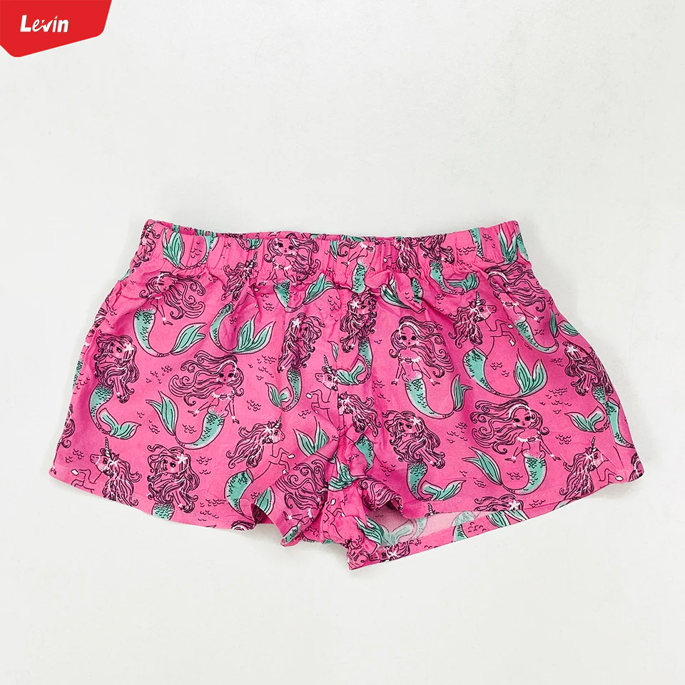 Teen Girl Floral Printed  Elastic Waist Beach Short - Image 6