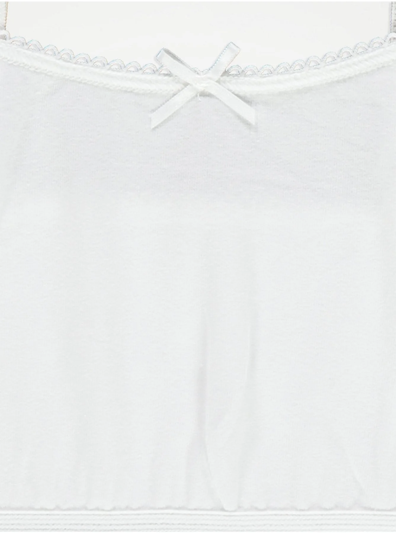 Pack of 3 Teen Girls White Tank Tops - Image 8