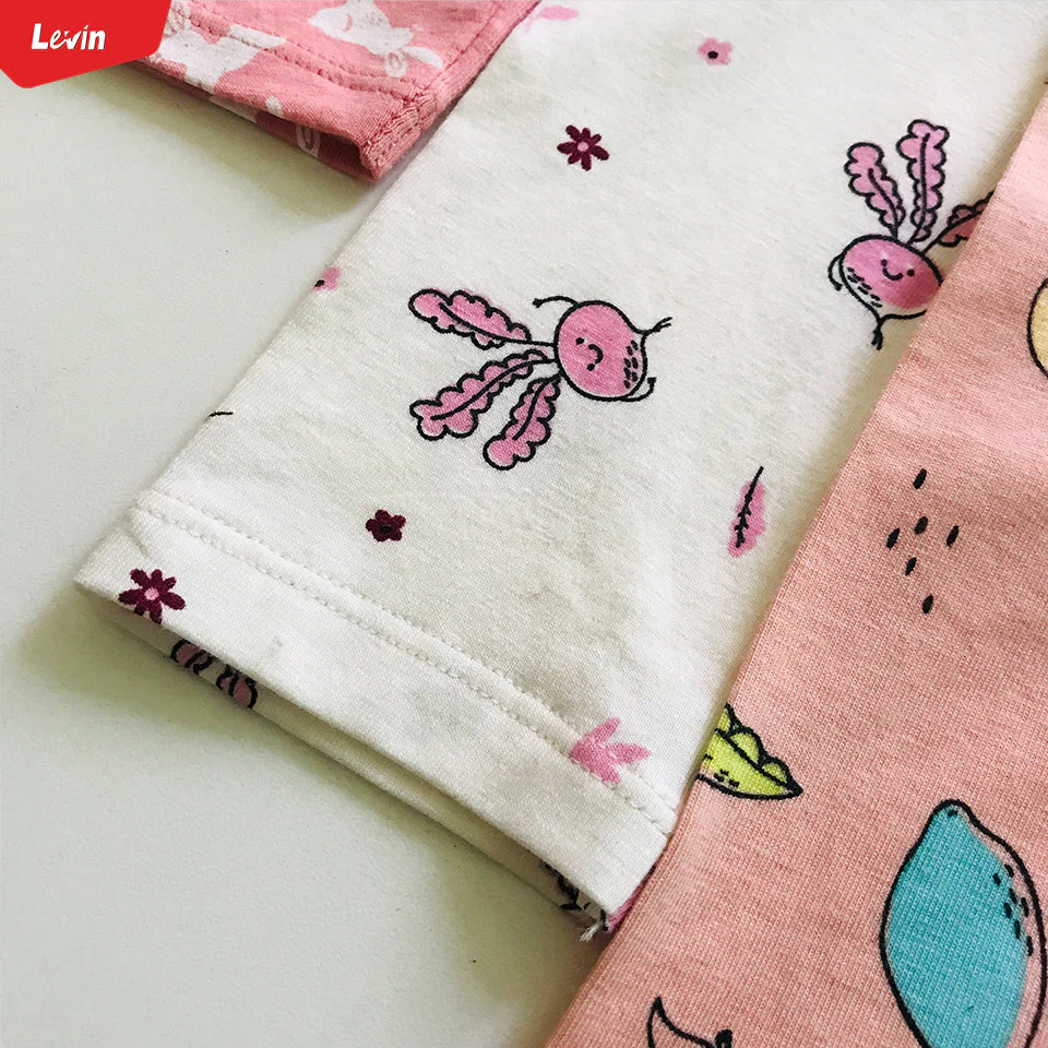 Pack of 3 Assorted Toddler Girls Cotton Stretch Printed Leggings - Image 10