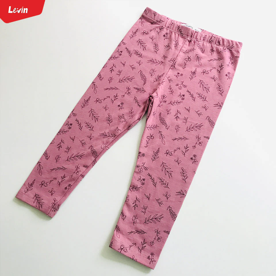 Pack of 3 Assorted Toddler Girls Cotton Stretch Printed Leggings - Image 7