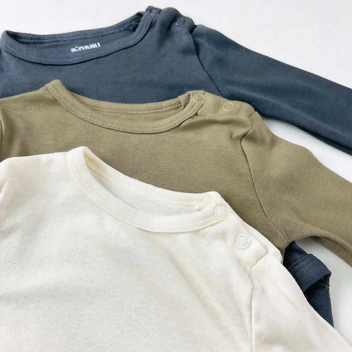 Pack of 3 Baby Long Sleeve Cotton Bodysuit Romper - Image 6