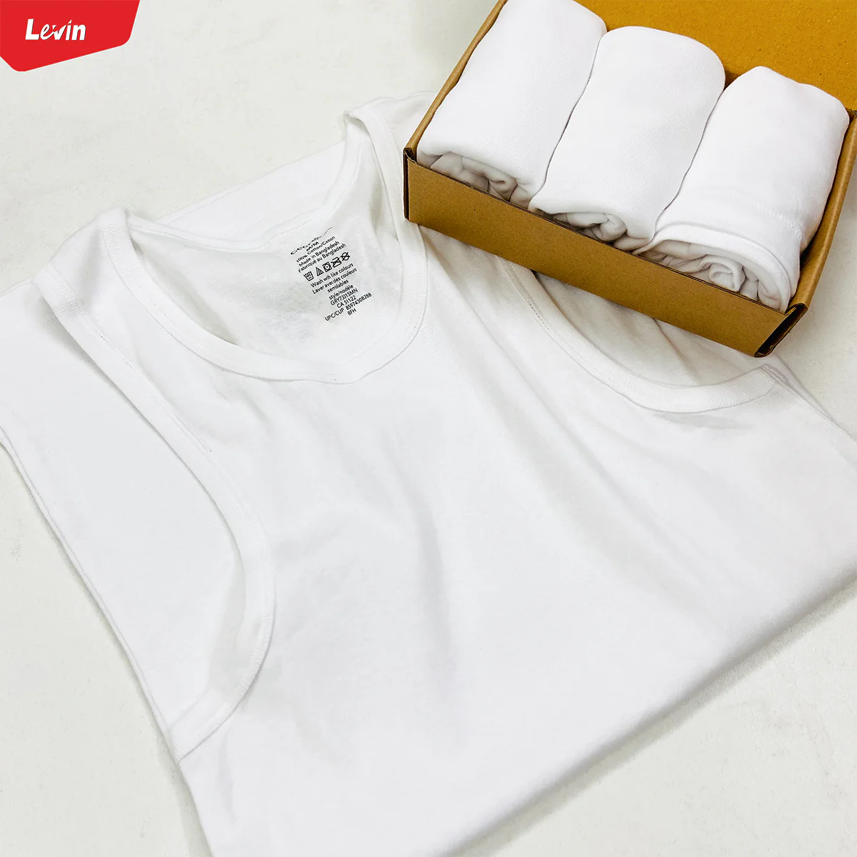 Pack of 3 Combo Mens Round Neck Sleeveless Cotton Tank Top - Image 10