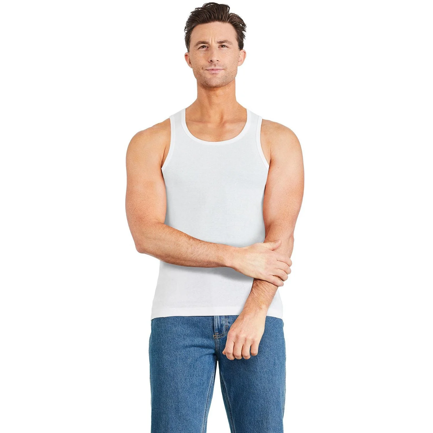 Pack of 3 Combo Mens Round Neck Sleeveless Cotton Tank Top - Image 12