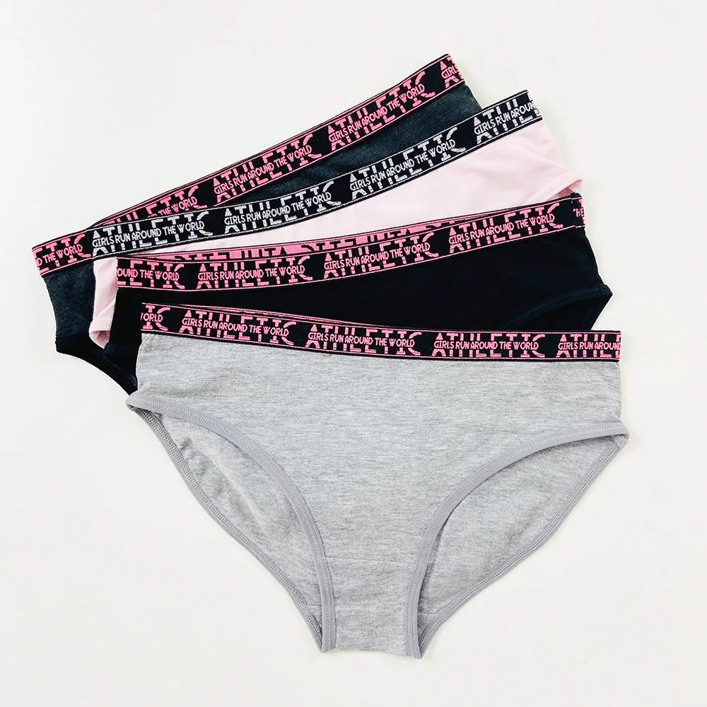 Pack of 3 Girls' Mid Rise Cotton Panties - Image 12