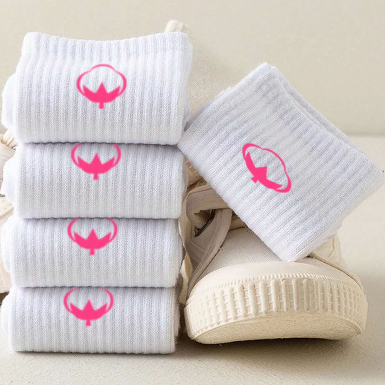 Pack of 3 Girls Premium Short Breathable Basic School Socks (2-14 Years) - Image 7