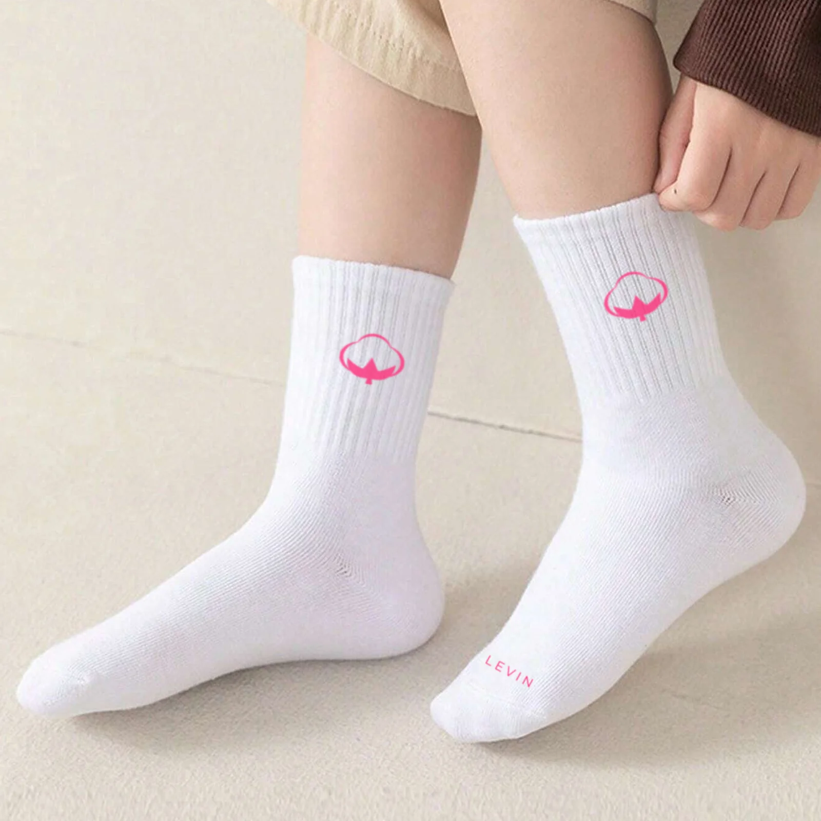 Pack of 3 Girls Premium Short Breathable Basic School Socks (2-14 Years) - Image 8