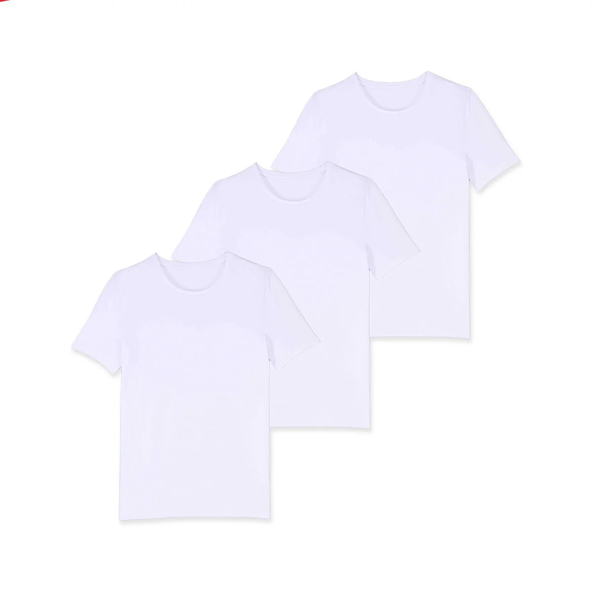 Pack of 3 Mens Basic Round Neck Cotton Undershirt - Image 13