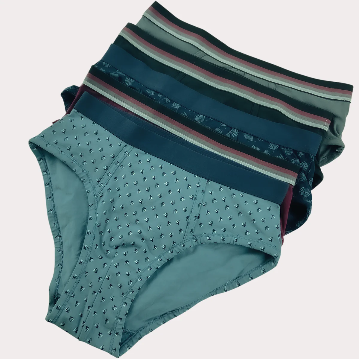 Pack of 3 Mens Classic Cotton Stretch Elastic Waistband Briefs - Image 10