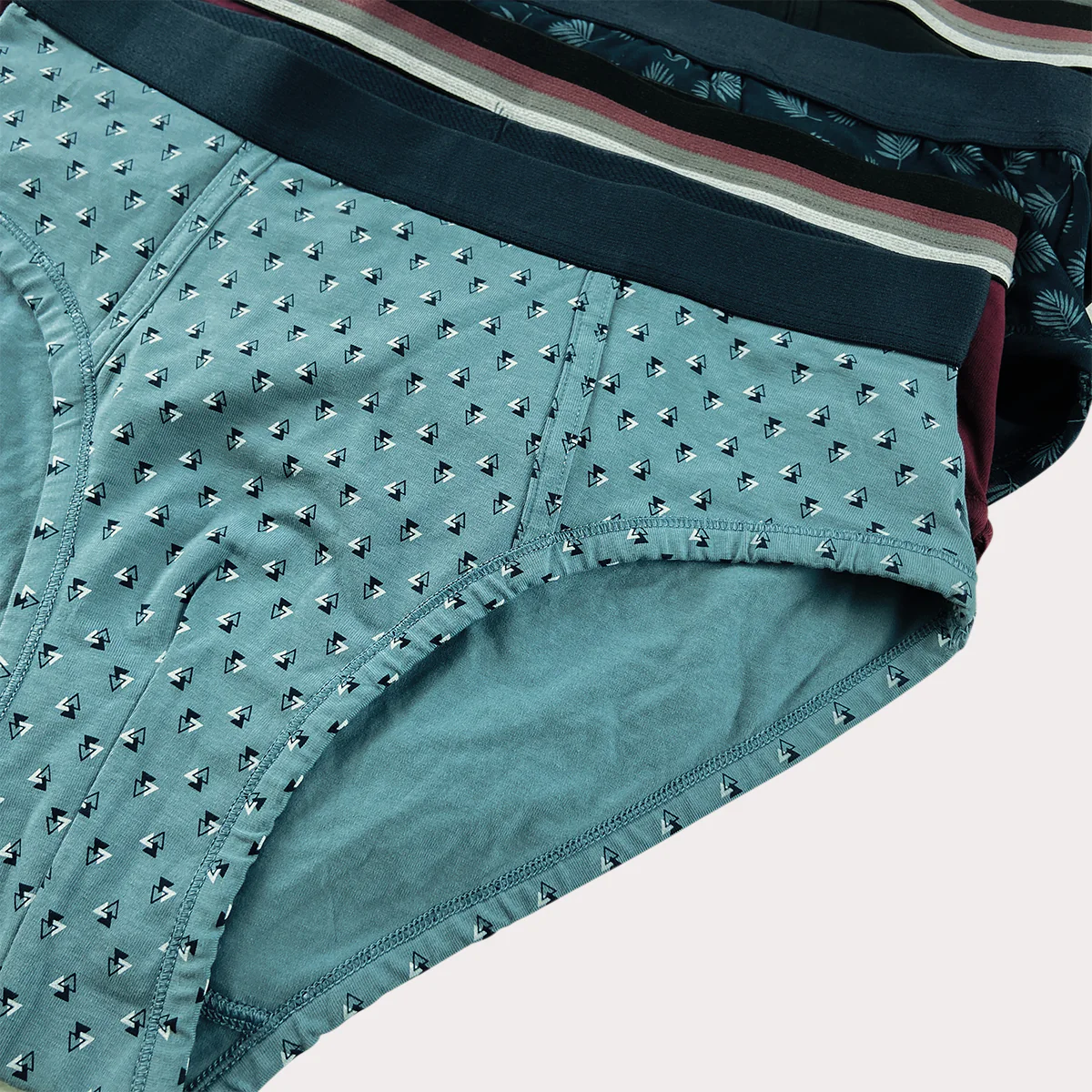 Pack of 3 Mens Classic Cotton Stretch Elastic Waistband Briefs - Image 11