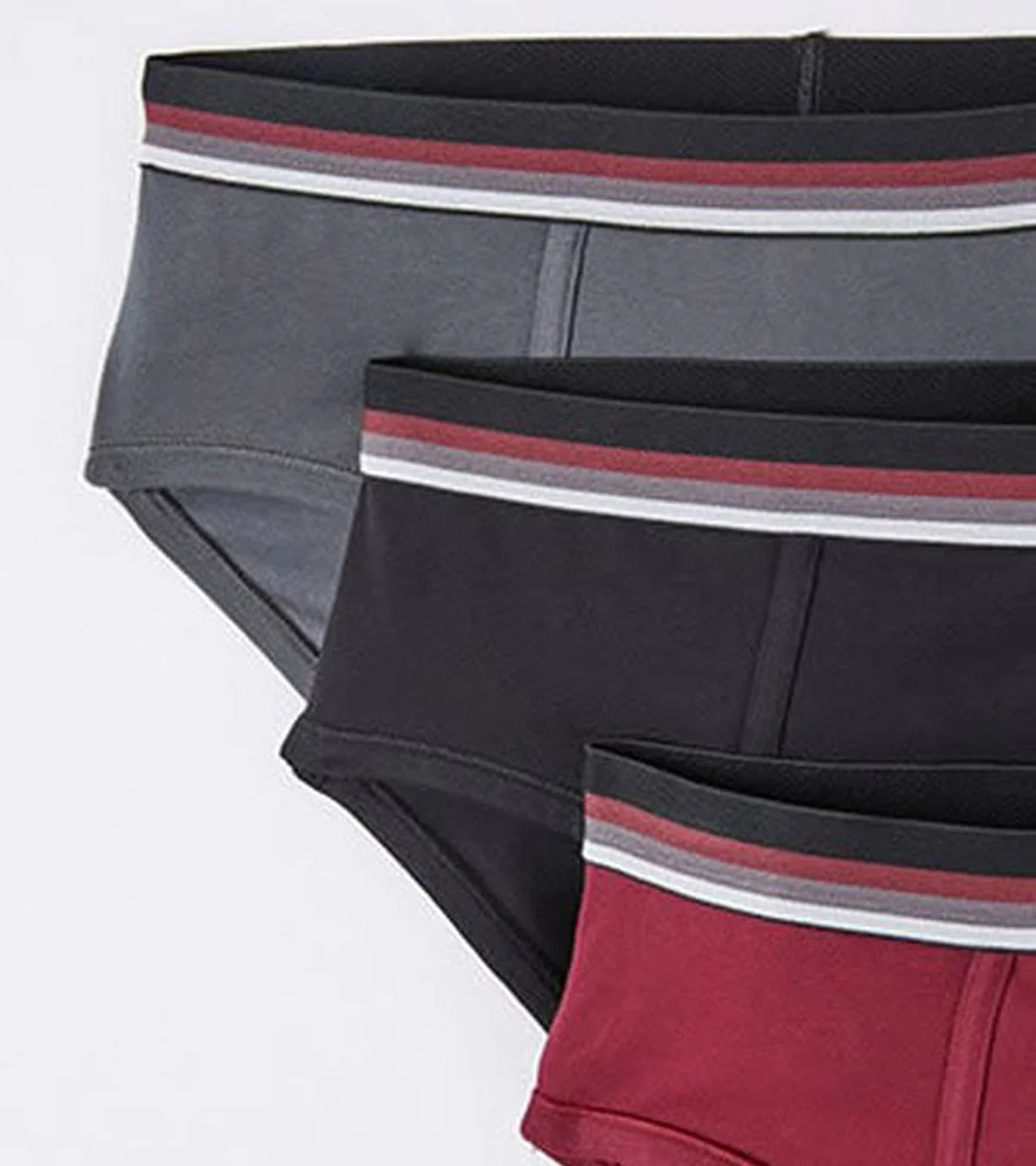 Pack of 3 Mens Classic Cotton Stretch Elastic Waistband Briefs - Image 8