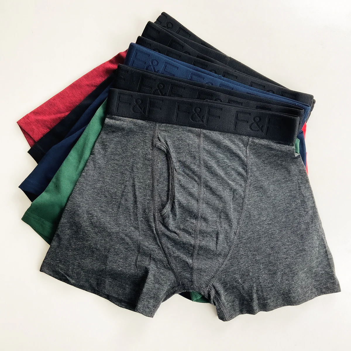 Pack of 3 Mens Cotton Stretch Boxer Trunks - Image 4