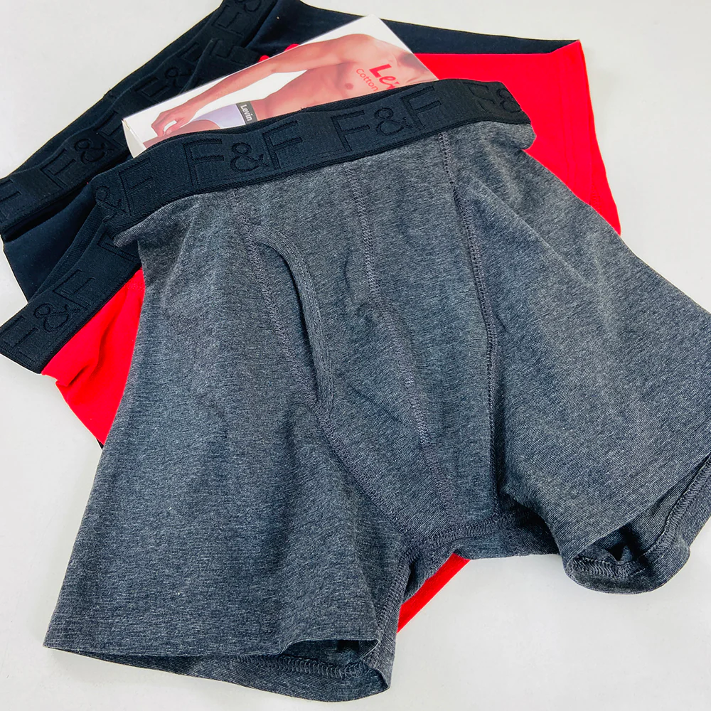Pack of 3 Mens Cotton Stretch Boxer Trunks - Image 8