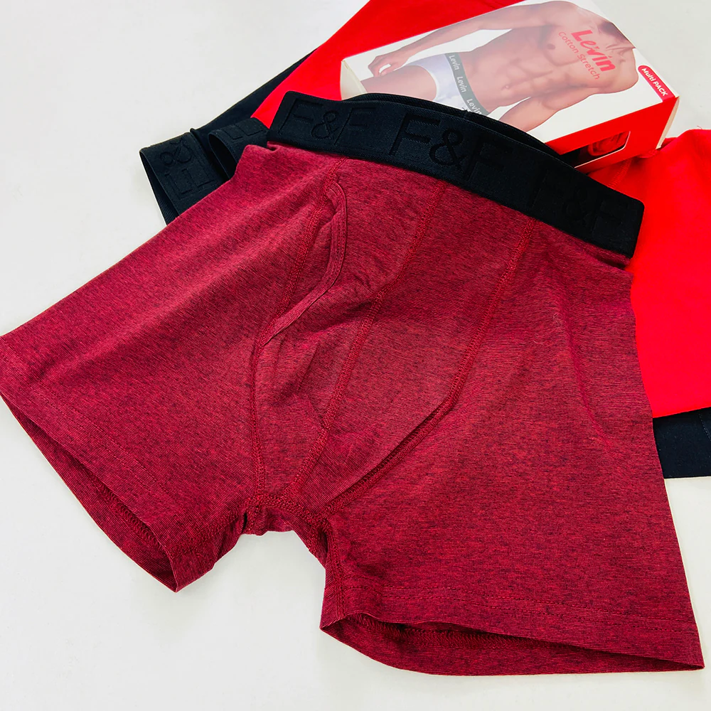 Pack of 3 Mens Cotton Stretch Boxer Trunks - Image 9