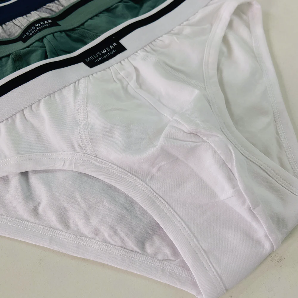 Pack of 3 Mens Outer Elastic Waistbelt Cotton Briefs - Image 10