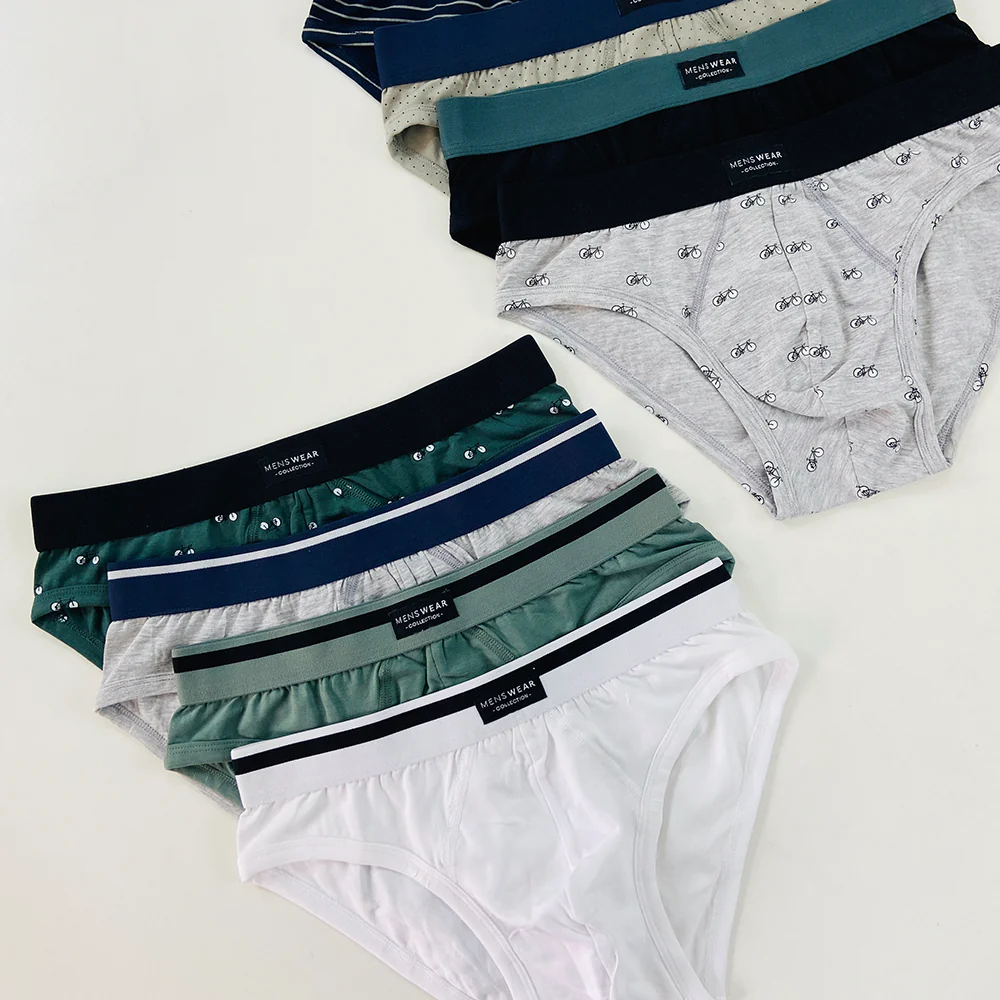 Pack of 3 Mens Outer Elastic Waistbelt Cotton Briefs - Image 11