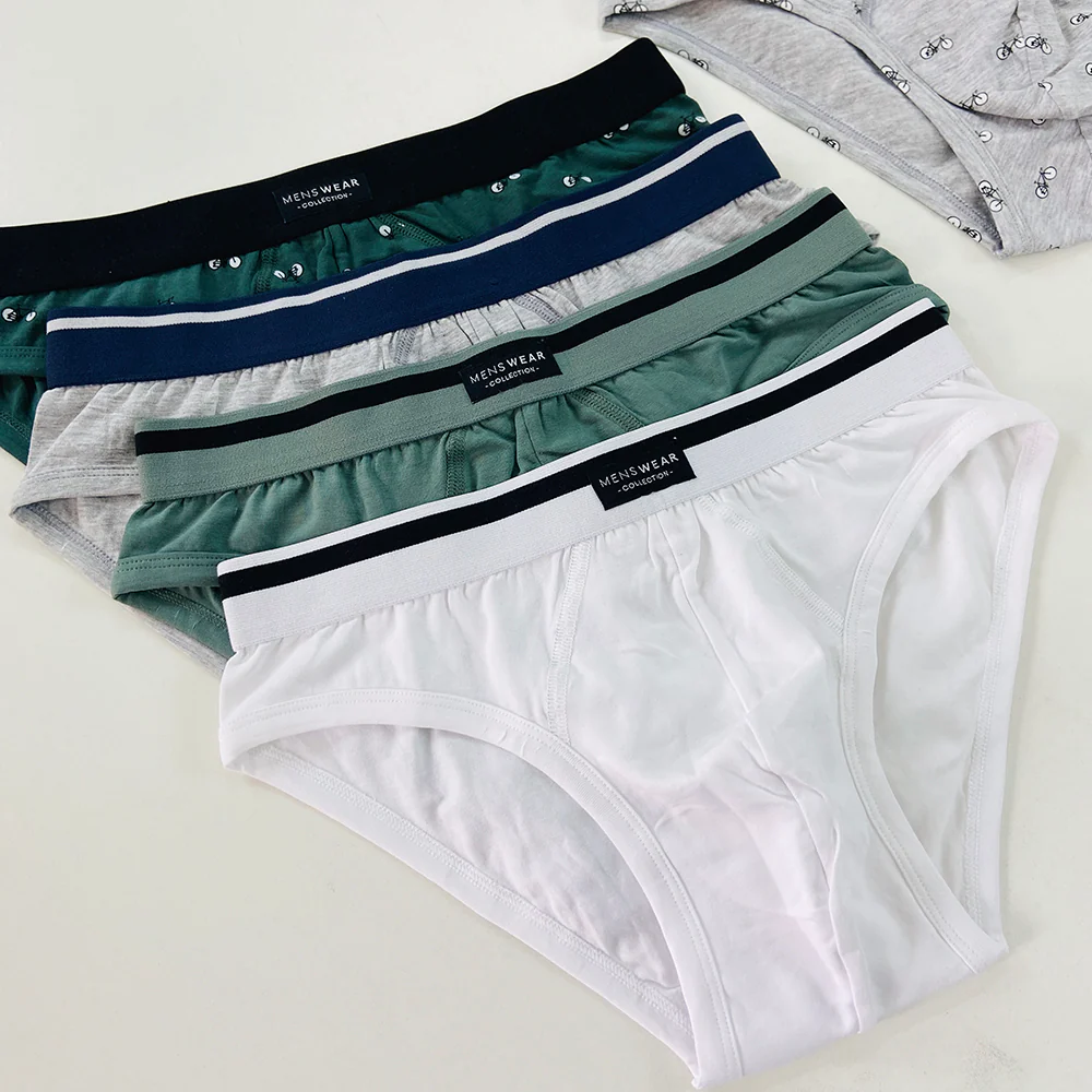 Pack of 3 Mens Outer Elastic Waistbelt Cotton Briefs - Image 6