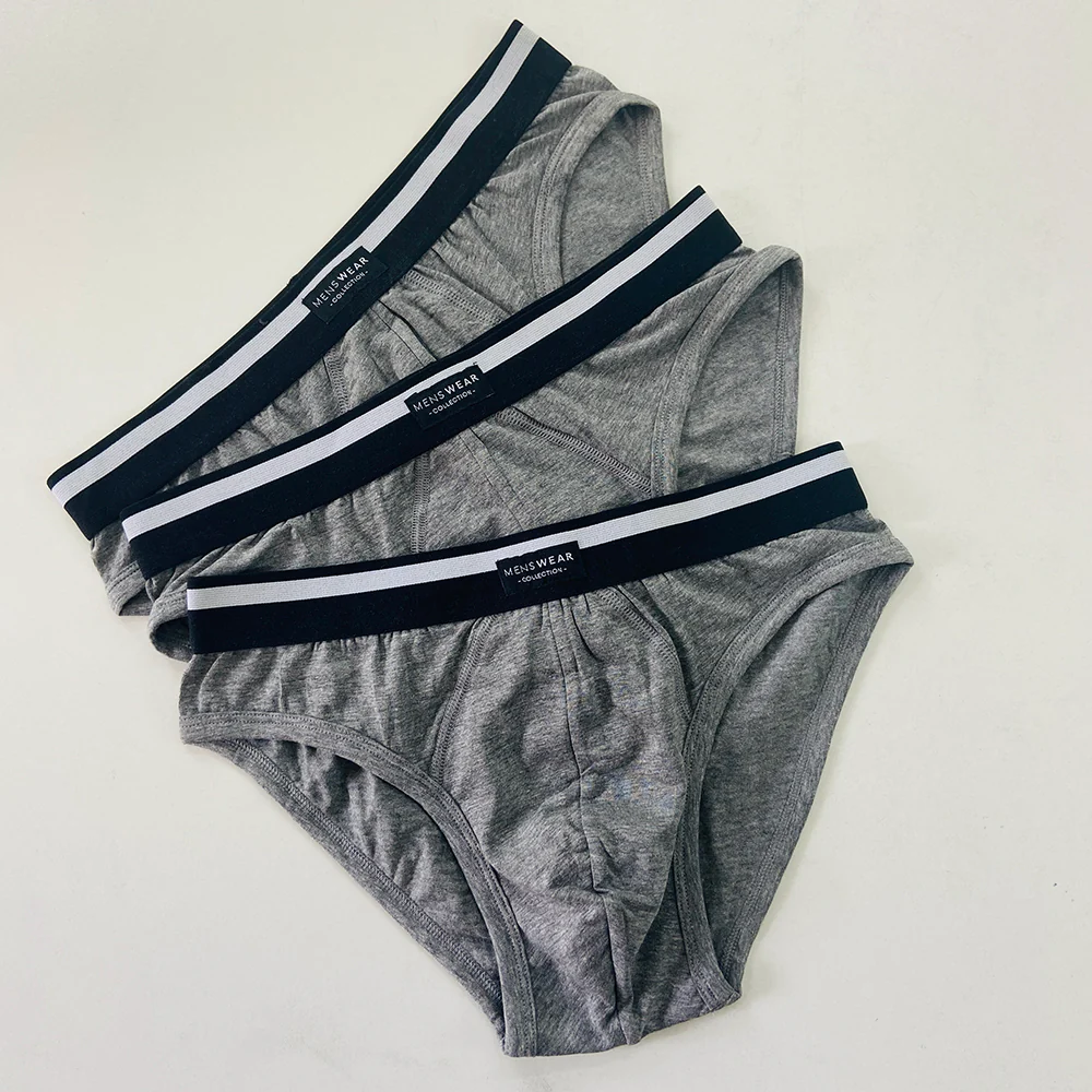 Pack of 3 Mens Outer Elastic Waistbelt Cotton Briefs - Image 7