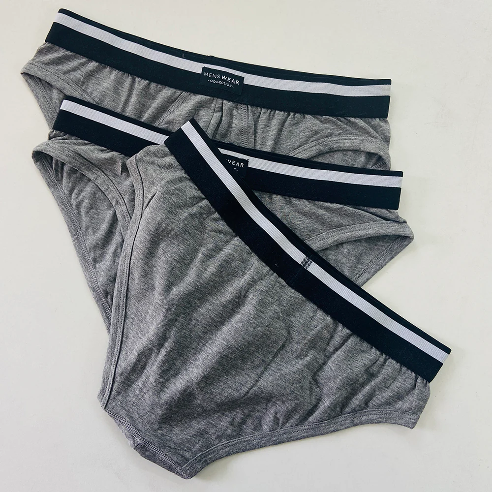 Pack of 3 Mens Outer Elastic Waistbelt Cotton Briefs - Image 8